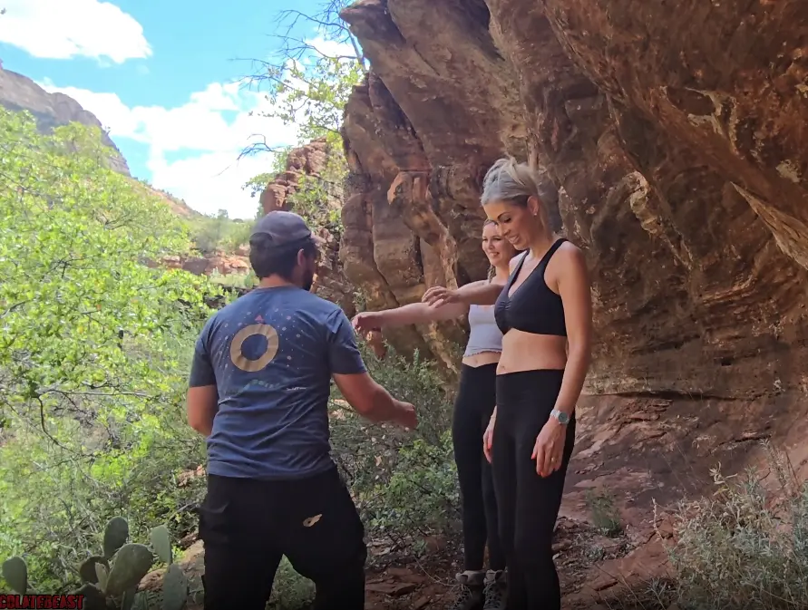 Hiking W HollyHotwife amp_ Stella Sedona Turns Into MFMF Swap