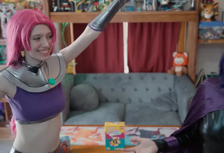 Raven and Starfire Play LEGO Brick Like This with a TWIST!