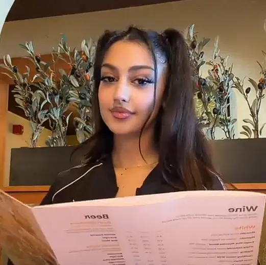 just casually chilling in a see-through bra in a restaurant